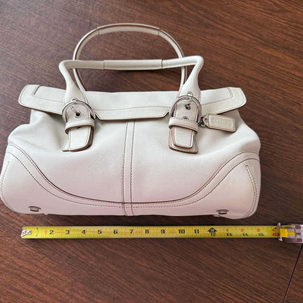 Vintage Coach legacy buckle flap satchel